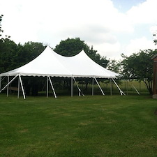 Large-Pole-Tent-for-Backyard-Wedding-in-Middle-River-Maryland 0